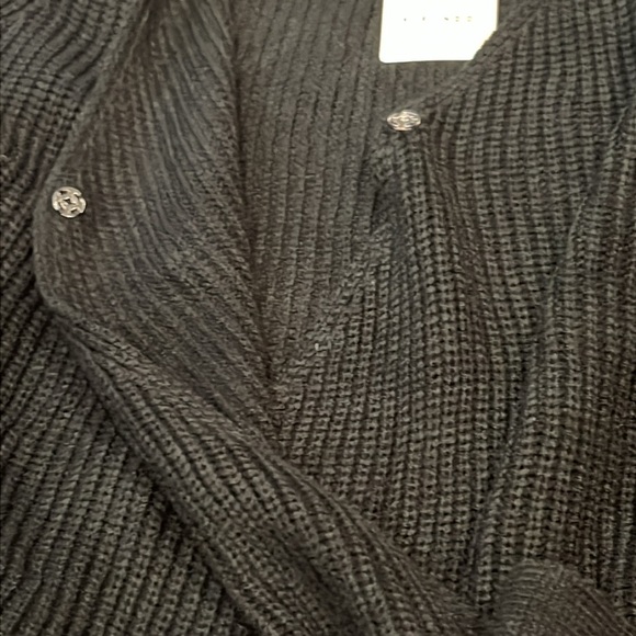 NWT KIRUNDO Wrap Sweater Balloon Sleeves Ribbed Knitted Pullover Tie Front Top - Picture 13 of 13